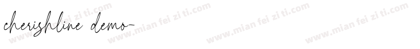 cherishline demo字体转换